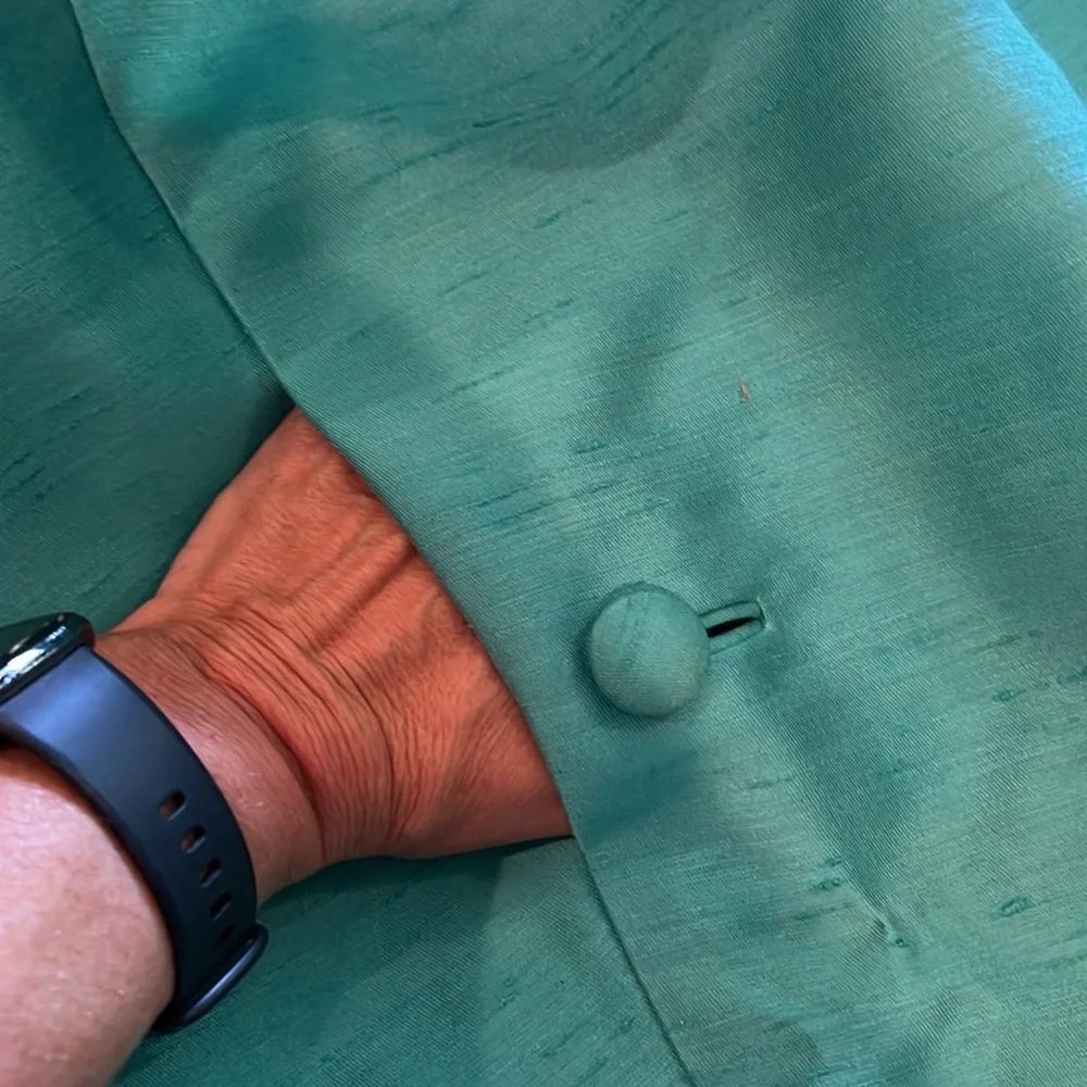 Gus Mayer teal vintage dress size 14 - Picture 11 of 13